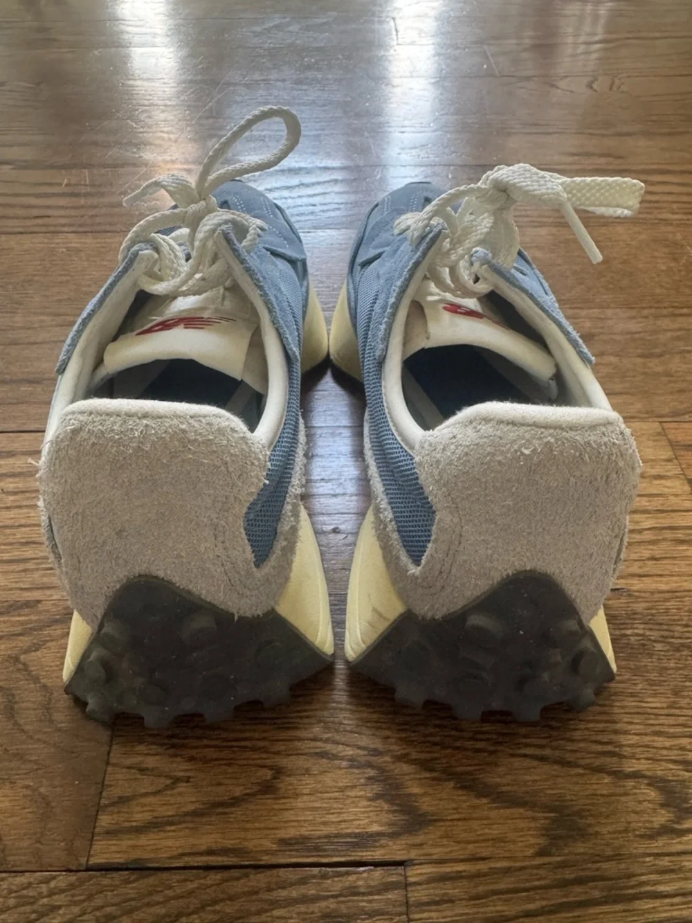 New Balance 327 Blue Suede Sneakers Retro Runner NWOT Women’s 7.5 - Picture 3 of 8